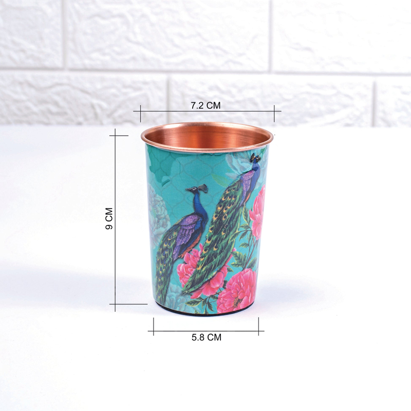 The Royal Peacock Copper Tumblers - Gift Set
